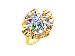 Eastern Star Ring Gold New For Sale