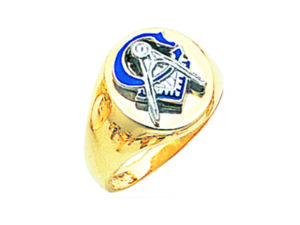 Masonic Blue Lodge Ring Gold New