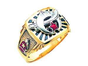 Shrine Shriner Ring Gold New For Sale