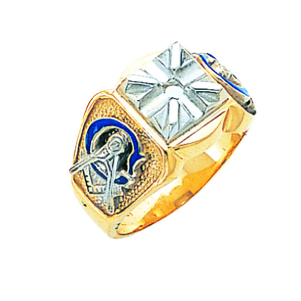 Masonic Blue Lodge Ring Gold New