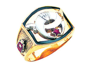 Shrine Shriner Ring Gold New For Sale