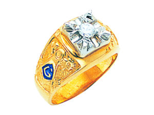Masonic Blue Lodge Ring Gold New