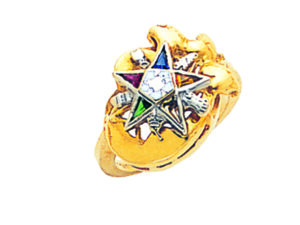 Eastern Star Ring Gold New For Sale