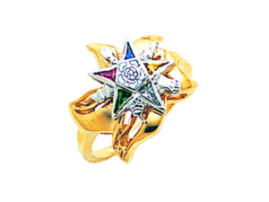 Eastern Star Ring Gold New For Sale