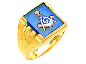 Masonic Blue Lodge Ring Gold New