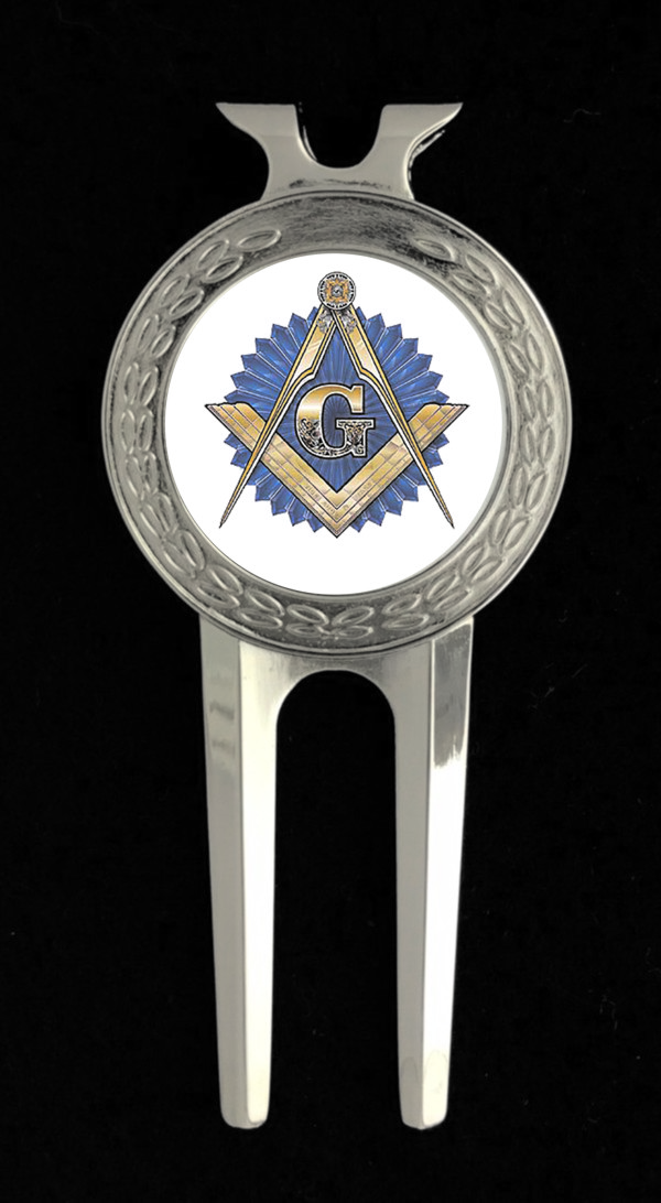 Masonic Emblem Golf Divot Tool New