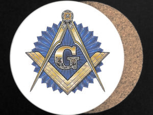 Masonic Emblem Drink Coaster New
