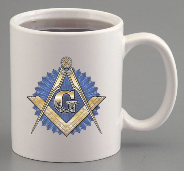 Masonic Emblem Ceramic Coffee Mug New