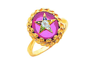 Eastern Star Ring Gold New For Sale