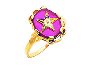 Eastern Star Ring Gold New For Sale