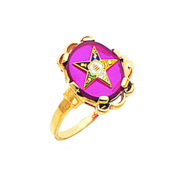 Eastern Star Ring Gold New For Sale