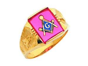 Masonic Blue Lodge Ring Gold New