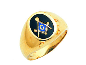 Masonic Blue Lodge Ring Gold New