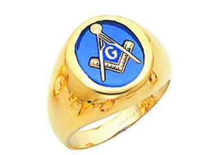 Masonic Blue Lodge Ring Gold New