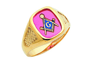 Masonic Blue Lodge Ring Gold New