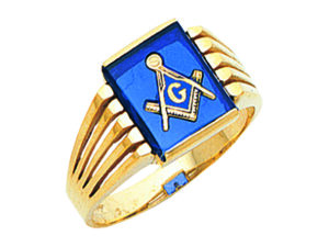 Masonic Blue Lodge Ring Gold New