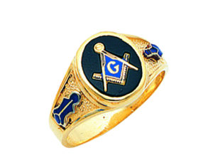 Masonic Blue Lodge Ring Gold New