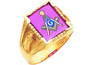Masonic Blue Lodge Ring Gold New