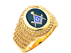Masonic Blue Lodge Ring Gold New