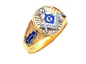 Masonic Blue Lodge Ring Gold New