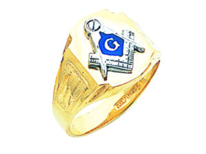 Masonic Blue Lodge Ring Gold New