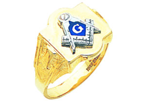 Masonic Blue Lodge Ring Gold New