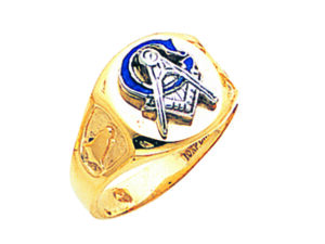 Masonic Blue Lodge Ring Gold New