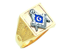 Masonic Blue Lodge Ring Gold New