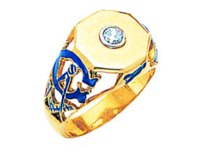 Masonic Blue Lodge Ring Gold New