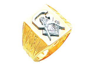 Masonic Blue Lodge Ring Gold New