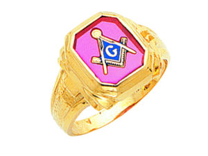 Masonic Blue Lodge Ring Gold New