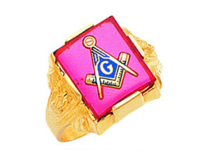 Masonic Blue Lodge Ring Gold New