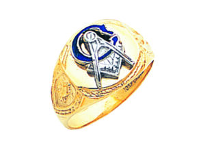 Masonic Blue Lodge Ring Gold New