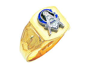 Masonic Blue Lodge Ring Gold New