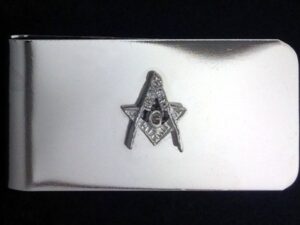 Masonic Emblem Money Clip Silver New