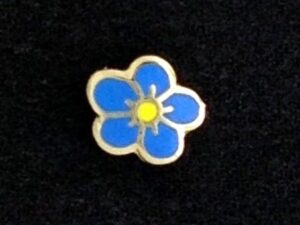 Masonic Forget Me Not Lapel Pin New