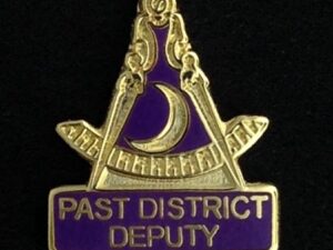 Masonic Past District Deputy Lapel Pin New