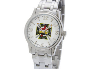 Masonic Knight Templar Watch Silver New