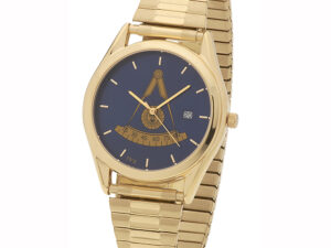 Masonic Past Master Watch Gold New Fratline