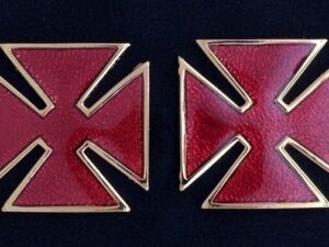 Grand Commandery Metal Collar Cross Pin New