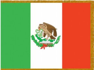 Mexico Flag Indoor Fringe