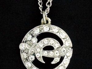 Shrine Shriner Lady Rhinestone Pendant Necklace New
