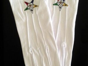 Order of the Eastern Star Gloves New For Sale