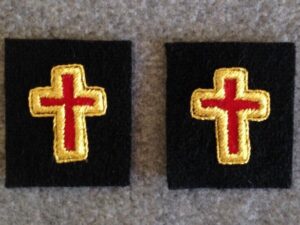 Knight Templar Collar Cross Gold Mylar New