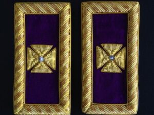 Past Grand Commander Shoulder Boards Bullion New