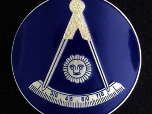 Masonic Past Master Auto Emblem New
