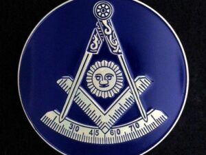 Masonic Past Master Auto Emblem New