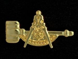 Past Master Lapel Pin Gavel New For Sale