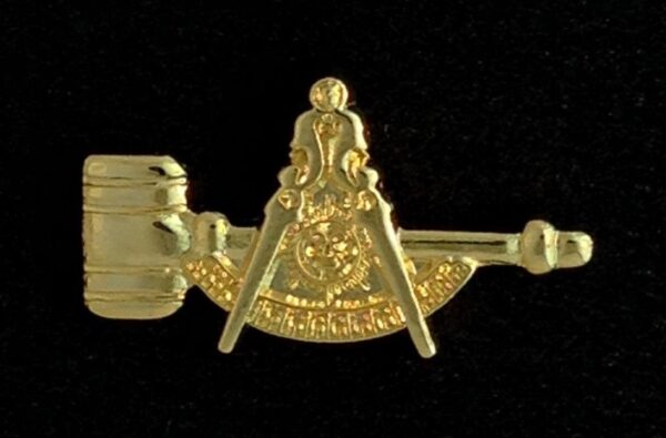 Past Master Lapel Pin Gavel New For Sale