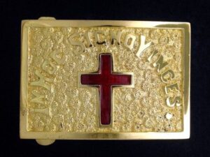 Knight Templar Sword Belt Buckle Plate New